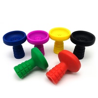 LOMINT 7 Trous En Silicone Narguilés Shisha Accessoires Noir Bleu Rouge Violet Vert Jaune LM-B114 En Gros OEM