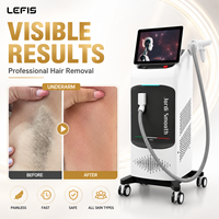 Appareil d'épilation permanente au laser diode avec analyseur de peau et système de contrôle intelligent Android