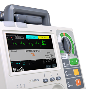 Moniteur <span class=keywords><strong>Défibrillateur</strong></span> Vétérinaire Comen S5 AED avec Pacemaker, Moniteur Patient Animal ECG SpO2 NIBP CO2 Portable pour Utilisation d'Urgence - Product Image 2