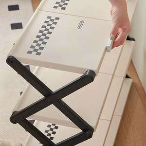 <span class=keywords><strong>Zapatero</strong></span> Simple multicapa PP sin montaje plegable a prueba de polvo para el Hogar, baño, estilo crema, estante para zapatos de almacenamiento - Product Image 4