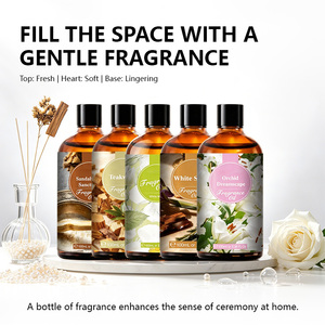 <span class=keywords><strong>Huile</strong></span> parfumée personnalisée avec logo, plusieurs senteurs : bois <span class=keywords><strong>de</strong></span> santal, teck, thé blanc, orchidée, parfum doux et délicat, diffuseur d'arômes pour la maison, <span class=keywords><strong>huile</strong></span> parfumée - Product Image 1