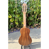 Gitar Mini Hawaii Aiersi 28 Inch 6 Senar, Body Koa, Ukulele Gitar Portabel untuk Perjalanan