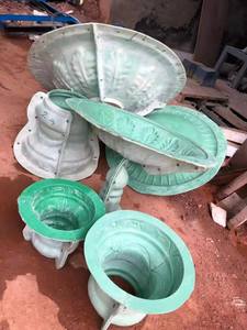 Grande fontaine en béton, pot de fleurs en ABS, résistance élevée pour la décoration de jardin extérieur - Product Image 2