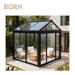 Ad alta resistenza resistente al vento in alluminio Sunroom <span class=keywords><strong>giardino</strong></span> casa Mini serra per vivaio - Product Image 4