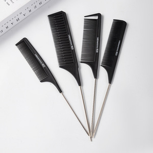 Peine de cola de rata Tony Gai con mango de PP y dientes de nailon, herramienta de peluquería y estilismo de doble uso para salón - Product Image 1