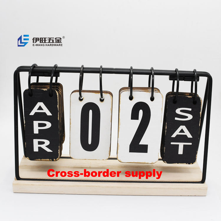 Деревянный Настольный календарь YIWANG 2022, Вертикальный флип-календарь, винтажный Повседневный Настольный календарь для дома и офиса, складной и многоразовый Декор