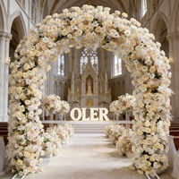 Arche de fleurs artificielles personnalisée de haute qualité, fleurs artificielles en soie, arche de mariage pour la décoration de mariage et de fête