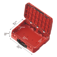 Boîte à outils HILTI Pro-kit Series, format moyen, étanche IP65, résistante aux chocs, rangement modulaire avec système d'interverrouillage à une main