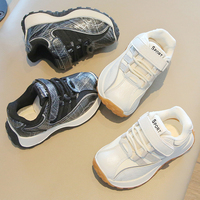 Chaussures de sport pour enfants en gros d'usine, à scratchs, légères, antidérapantes, semelle en caoutchouc, chaussures de course pour tout-petits, chaussures décontractées, OEM