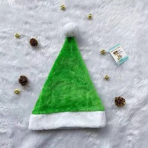 Decorazioni Natalizie: Cappelli di Natale Colorati in Peluche Corto, Disponibili in Rosso, Verde, Viola, Caffè, Giallo, Azzurro - Product Image 4