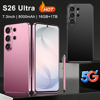 Smartphone S26 Ultra Konfigurasi Tinggi S26 Ultra 16+1TB Global 5G Dual SIM Ponsel Seluler Murah Asli