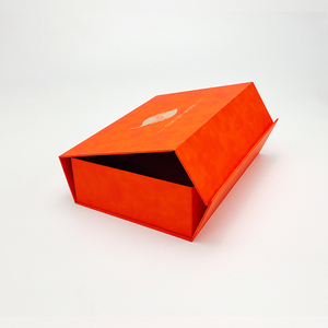 Custom Orange Luxury Cardboard Paper <b>Gift</b> <b>Box</b> Rigid UV Advantage Packaging Sponge Liner Foil Specifications Customizable Shape - Product Image 6