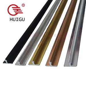 Trim HUIGU Hardware T Shaped Aluminum Profile Tile Trim For Building Wall And Floor Decor