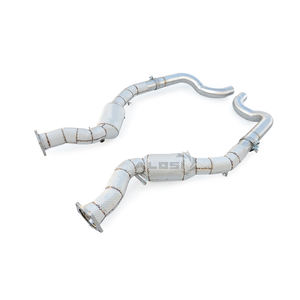 Downpipe ad Alto Flusso per Porsche Panamera <span class=keywords><strong>Turbo</strong></span>/<span class=keywords><strong>Turbo</strong></span> S 4.8T 970 2009-2016 - Acciaio Inox 304 con Isolamento Termico - Product Image 6