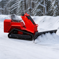 Compact Crawler Skid Steer Loader T490 0.1m3 Bucket 0-5km/h EPA/EURO5 Mini Track Loader untuk Pertanian, Kebun, dan Konstruksi