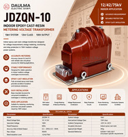 Transformateur de tension en résine époxy 10 kV JDZQN-10 pour la mesure et la distribution d'énergie en intérieur