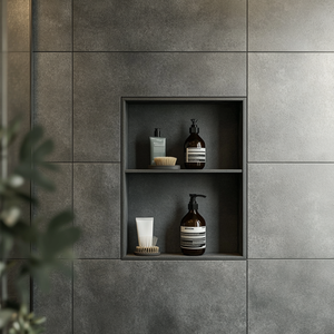 Kệ tường âm tường chống nước cho khách sạn, kệ góc nhà tắm bằng thép không gỉ có đèn LED - Product Image 2