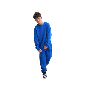 Ensemble décontracté en molleton de coton pour garçons, sweat-shirt et pantalon, tenue quotidienne douce et confortable pour enfants, taille 128-164, âge 8-14 - Product Image 1