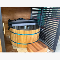 Sauna extérieur et bain froid combinés, fonction vapeur sèche traditionnelle, fourniture directe usine