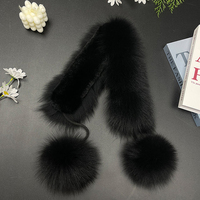 Écharpe d'hiver en fausse fourrure de renard pour femme, écharpe circulaire moelleuse de haute qualité, cache-cou personnalisé en vison, chauffe-cou