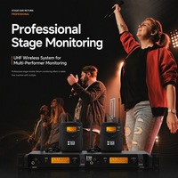 Système de microphone cravate sans fil UHF XTUGA avec affichage LED portable, 6 micros dynamiques pour scène et performances en direct