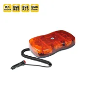 NICAR LTF-19L Barre lumineuse d'avertissement LED haute puissance 3W, mini, à montage permanent, étanche IP65, DC12/24V, lentille transparente ambre, auxiliaire