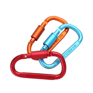 Mousqueton en aluminium de type D JH-DSK-D1, capacité de charge de 30 kg, boucle à ressort de verrouillage, crochet de porte-clés extérieur multifonctionnel - Product Image 2