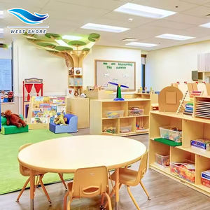 Montessori Reggio ชุดเฟอร์นิเจอร์โต๊ะเด็กทำจากไม้ชุดเฟอร์นิเจอร์สำหรับเด็กเล็กอนุบาลอนุบาลศูนย์ดูแลเด็ก - Product Image 1