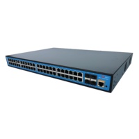 Mendukung IPv4/IPv6 L3 fungsi Routing 52 Port 10G Uplink dikelola Ethernet Switch untuk CCTV IP kamera dan AP nirkabel