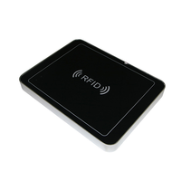 Lecteur RFID UHF de bureau ISO18000-6C 860-960Mhz, performances stables, prise en charge de la communication RS232, matériau ABS