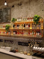 Porte-bouteilles mural, étagère de rangement, présentoir à vin, porte-verres à vin, porte-verres à whisky inversés