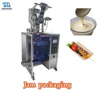 4-zijdige verzegelde zakjes-jamverpakkingsmachine transportband anti-druppel fruitpasta thuis cafe bakkerij wafel topping mechanisme