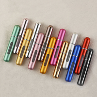 Flacon de parfum de poche rechargeable personnalisé, atomiseur de parfum de qualité supérieure, flacon de parfum en aluminium de 10 ml