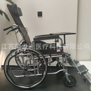 Fauteuil roulant manuel léger pliable multifonctionnel pour personnes âgées, usage domestique, noir, 22 kg, tube en acier épaissi - Product Image 4