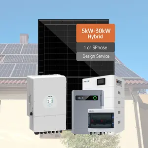 完整的风能和太阳能混合能源系统包10Kw 15Kw太阳能发电系统混合动力套件