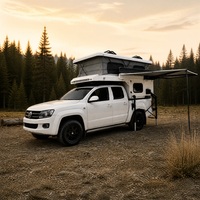 Camper 4x4 à glissière pour benne de pick-up, camping-car escamotable pour pick-up, camping-cars, camping-car tout-terrain, camping en extérieur