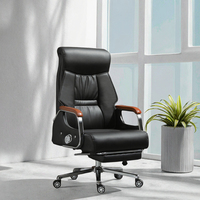 Fengxiang Chaise de bureau en cuir de luxe Boss Massage ergonomique inclinable avec mobilier commercial moderne pour bureau à domicile