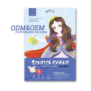 Elsas enfants peinture à gratter <span class=keywords><strong>arc</strong></span>-<span class=keywords><strong>en</strong></span>-<span class=keywords><strong>ciel</strong></span> scratch art papier <span class=keywords><strong>dessin</strong></span> livre coloriage grande carte magique noire - Product Image 1