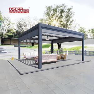 Pérgola <span class=keywords><strong>de</strong></span> Aluminio con Recubrimiento en Polvo Impermeable para Patio, Jardín, Piscina, Tamaños 3X3, 3X4, <span class=keywords><strong>6X3</strong></span>, 6X4, Pérgola Retráctil - Product Image 1