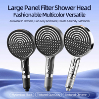 Pommeau de douche à filtration 4 directions à large faisceau, embouts à rinçage rapide, couverture de bain pour une immersion corporelle complète