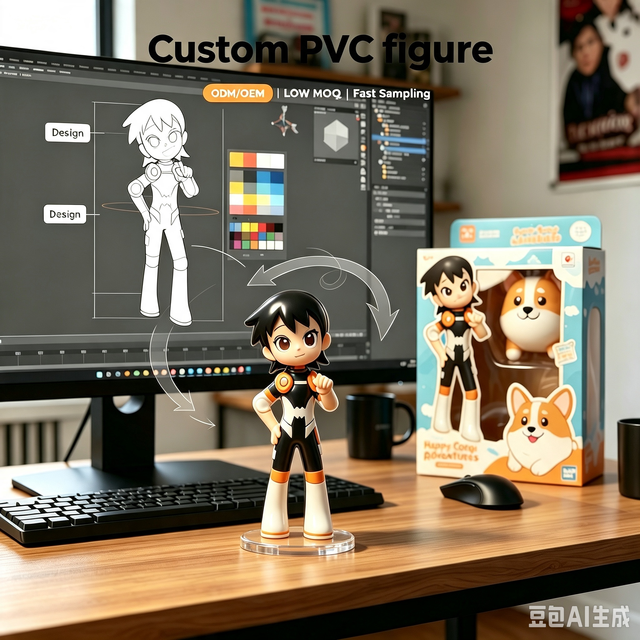 ODM OEM Customized PVC Blind Box 3D Model Cartoon Character Articulated Action Figure Plastic Office Toy for Collectible Merch