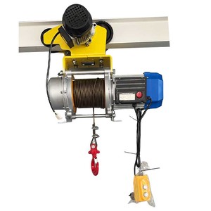 Tali kawat kerekan listrik Mini, 1 <span class=keywords><strong>Ton</strong></span> 4 arah sambungan elektrik dengan troli - Product Image 1