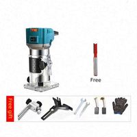 800W haute puissance 6 vitesses électrique bois bord tondeuse Portable bois routeur bois coupe Machine avec fraise