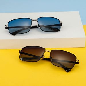 Gafas de Sol Retro de Moda 2025 con Logotipo Personalizado, Protección UV400, Marco de Aleación, Fotocromáticas y Polarizadas para Hombre y Mujer - Product Image 3