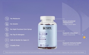 Thêm sức mạnh Vegan Cơm cháy & Vitamin C ngủ Gummies cho người lớn nam giới và phụ nữ - Product Image 5