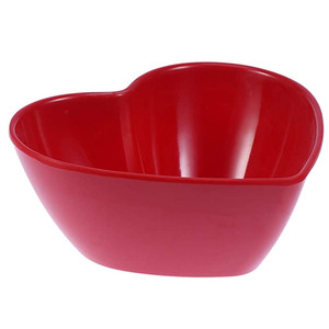 Assiettes en mélamine <span class=keywords><strong>rouge</strong></span> pailletée en forme de cœur de 8 pouces/10,5 pouces pour la Saint-Valentin, pour servir des desserts/des collations - Product Image 6