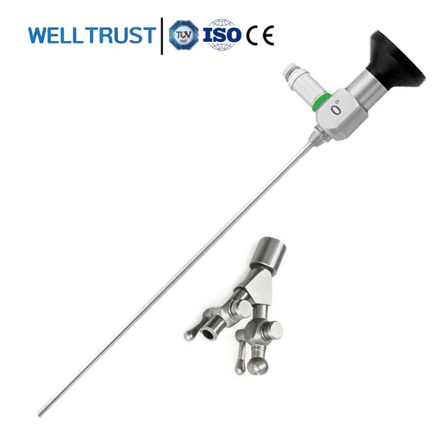 Orthopedic Spine Endoscopio 2.7mm 3mm 4mm  ENT Endoscope Neurosurgery Arthroscopy Hospital with 5Fr Channel Double Valves