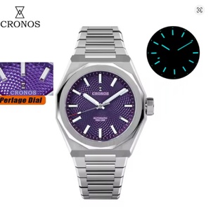 Cronos Luxury Men <b>Watch</b> Stainless Steel 39mm <b>Automatic</b> PT5004 Scale Pattern Sapphire 10ATM See-through Back L6028 - Product Image 5