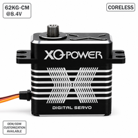 Nouvel arrivage 2026 XQ-POWER Servo numérique sans noyau à couple élevé 62 kg, étanche 8,4 V HV, boîtier en aluminium CNC pour voiture RC, camion, robot