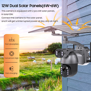 Kamera Keamanan Solar 4K 50X Zoom 4G Dual Lensa Auto Tracking Ubox Deteksi Gerak dengan Kartu SIM 4G Harga Grosir - Product Image 3